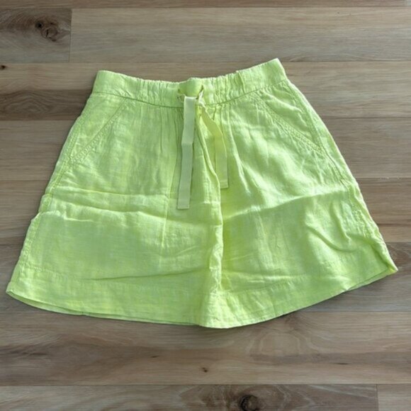 Neon Yellow J.Crew Mini Skirt - Picture 1 of 4
